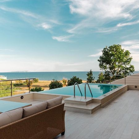 Villa Vasillis-Heated Swimming Pool With Infinity View Vitaládes Dış mekan fotoğraf