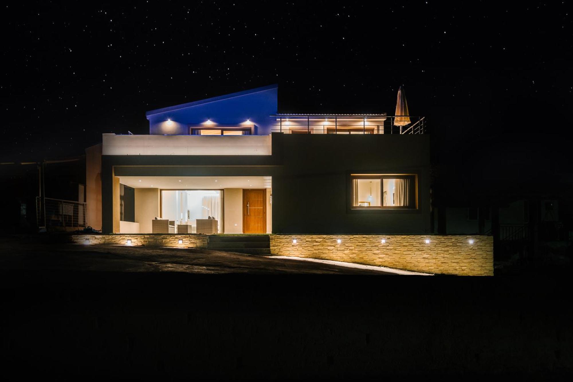 Villa Vasillis-Heated Swimming Pool With Infinity View Vitaládes Dış mekan fotoğraf