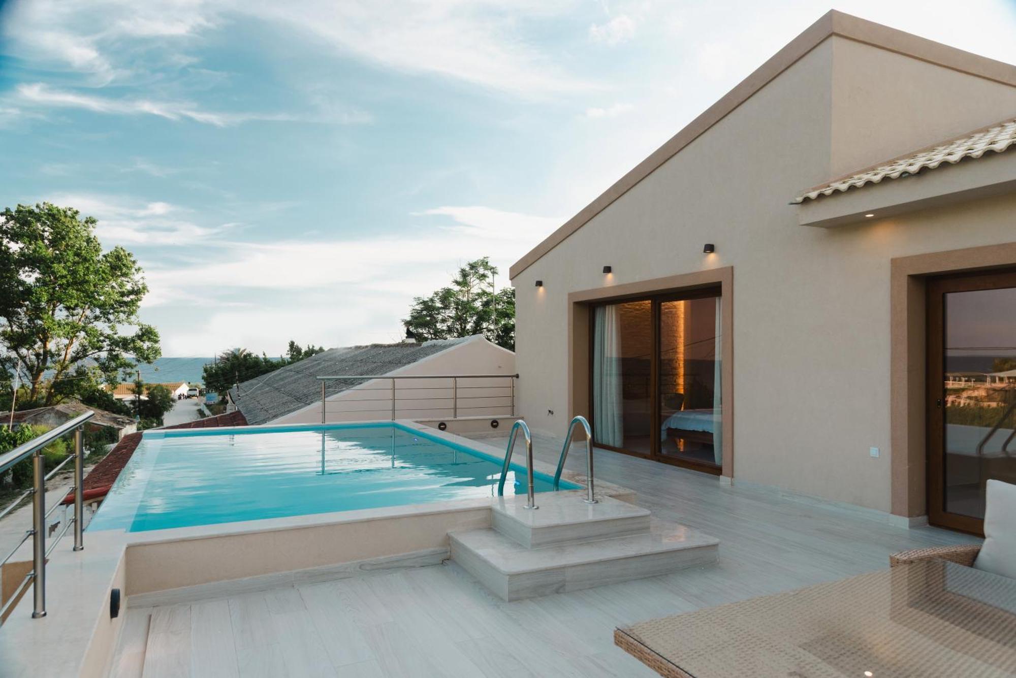Villa Vasillis-Heated Swimming Pool With Infinity View Vitaládes Dış mekan fotoğraf